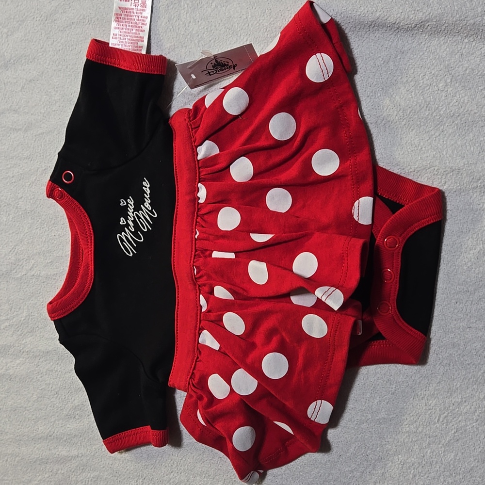 Disney Minnie Mouse Red Tutu Bodysuit Dress